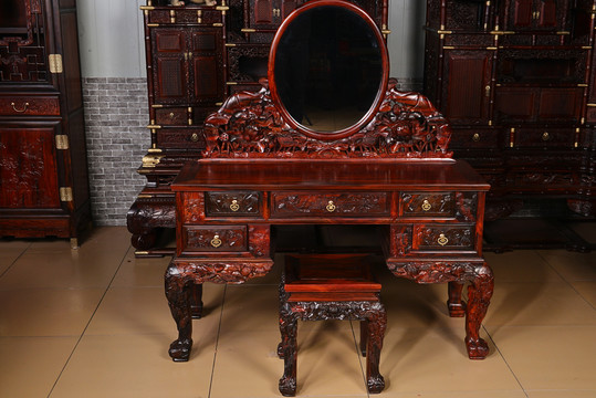 古典红木梳妆台