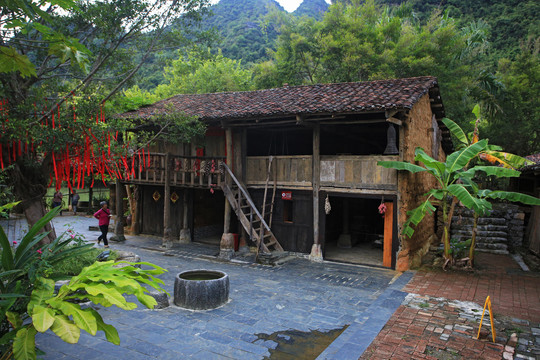 广西明仕田园风壮族传统民居建筑