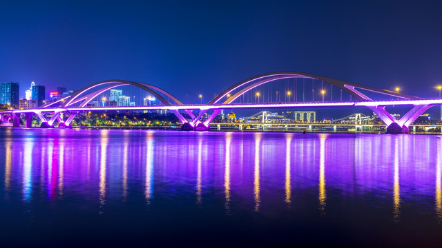 柳州广雅大桥夜景