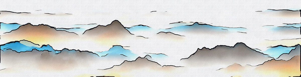 山水抽象畫