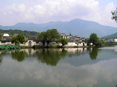 宏村山水风景