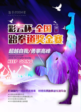 跆拳道品牌賽事海報