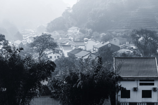 水墨山景