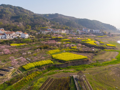 湖北黄石沼山森林公园航拍风光