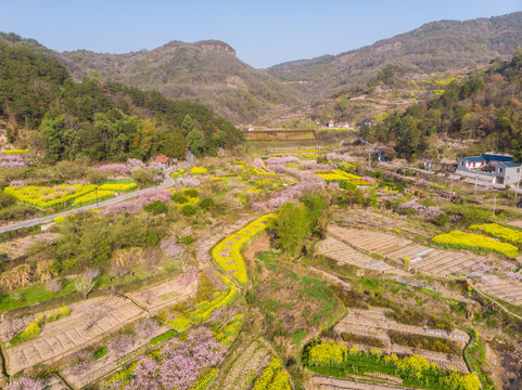 湖北黄石沼山森林公园航拍风光