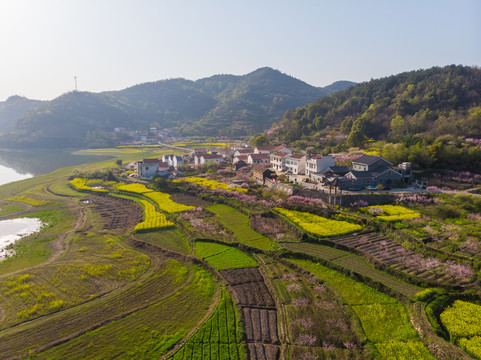 湖北黄石沼山森林公园航拍风光