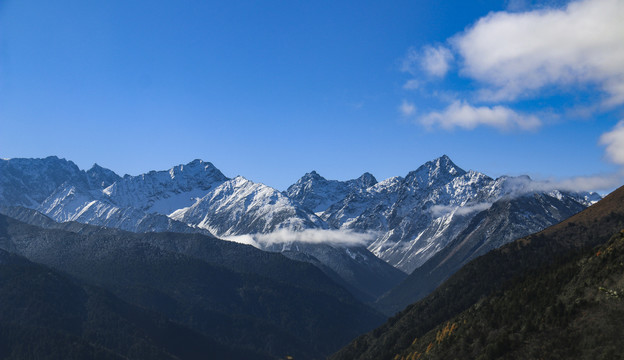 中国四川川西秋季高原景观