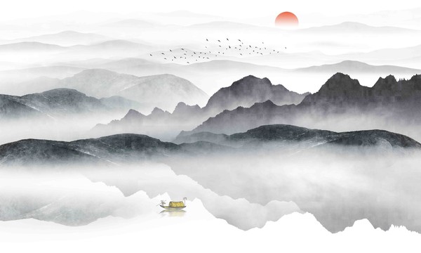 水墨山水畫