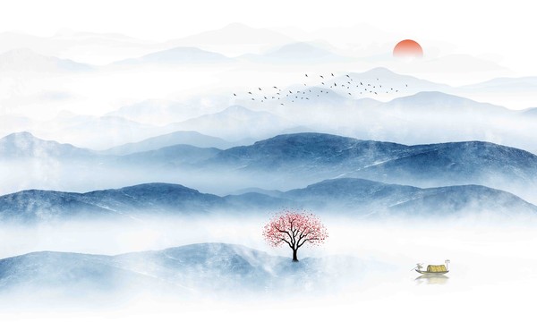 水墨山水畫