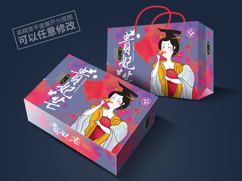 芒果包裝平面展開(kāi)圖
