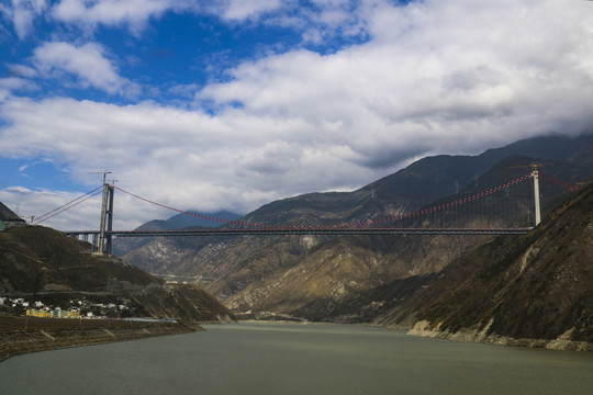 中国四川大渡河兴康特大桥