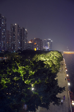 广州珠江边夜景