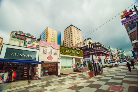 韩国釜山城市风光