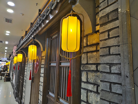 中式餐廳外墻