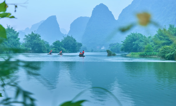 阳朔遇龙河