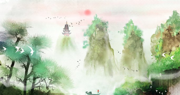 意境山水畫