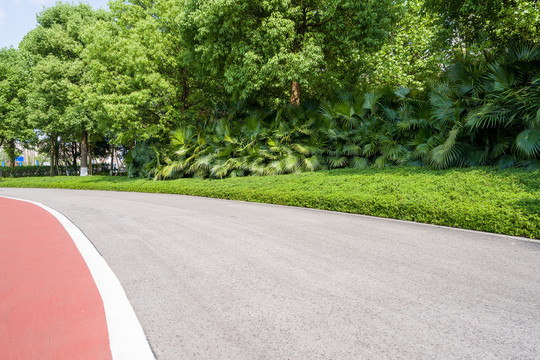 空旷无人道路背景