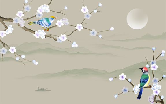 新中式花鳥