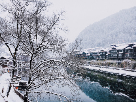 湘西凤凰雪景