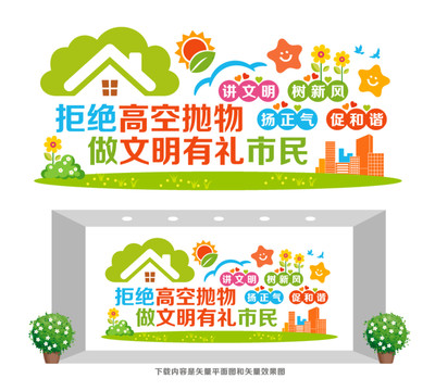 嚴(yán)禁高空拋物宣傳