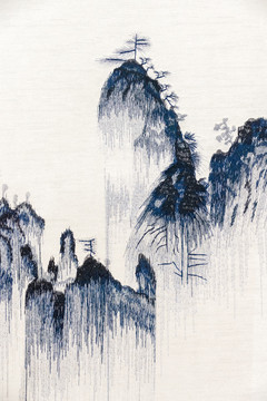 抽象山水圖案