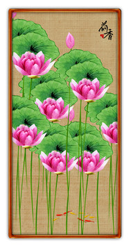 國(guó)畫荷花