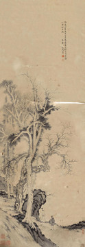 文伯仁山景幽賞圖