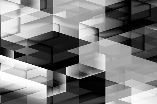 黑白几何抽象背景