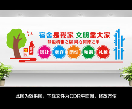 宿舍文化墻