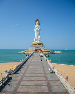 南山文化旅游区观音菩萨塑像