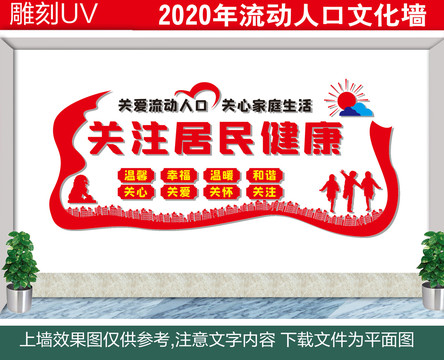 關(guān)注居民流動(dòng)人口文化墻