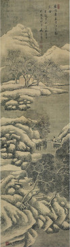 盛茂燁寒江暮雪圖