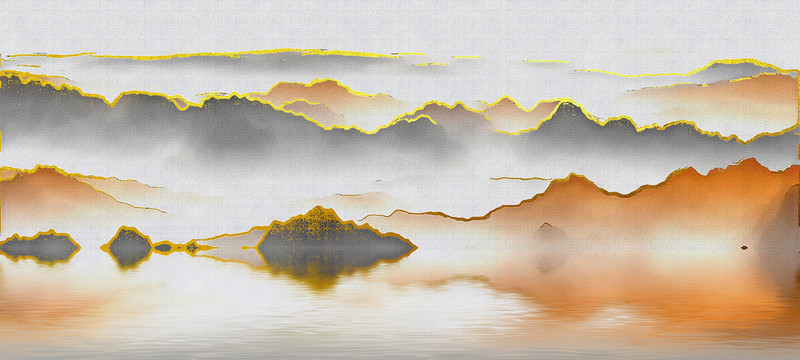 抽象山水畫