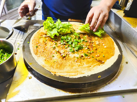 煎饼馃子制作