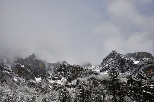 高山雪景