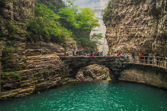 云台山红石峡潭瀑峡泉瀑峡叠彩洞