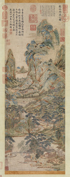 趙伯駒春山圖
