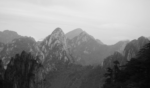 水墨黄山