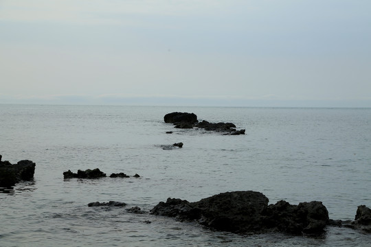 大海礁石龙门激浪