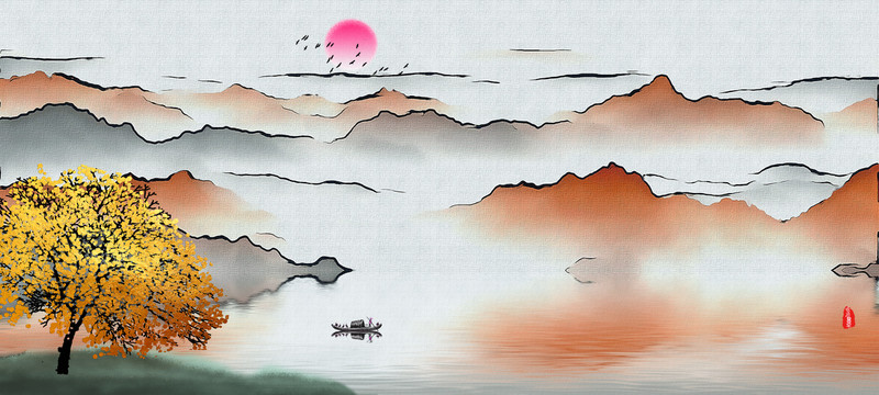 中國風(fēng)山水
