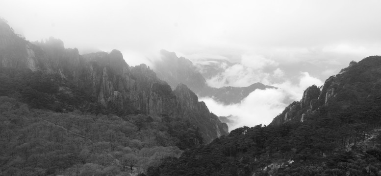 水墨黄山