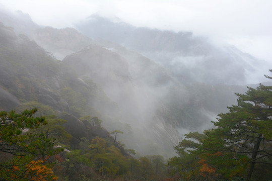 水墨黄山