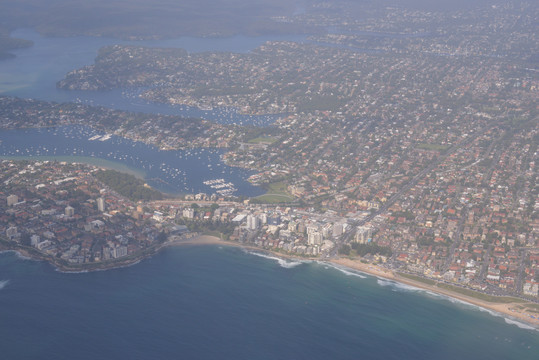 悉尼高角度城市景观