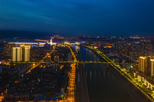 湖北宜昌城市夜景