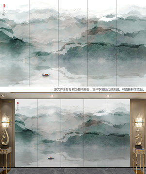 山水抽象畫