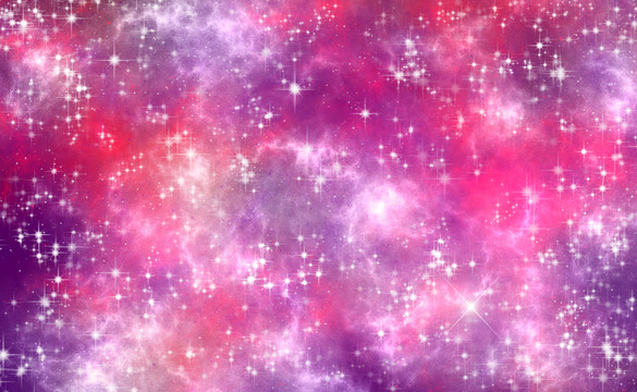 絢麗的紫色星云
