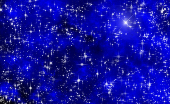 亮藍色的宇宙