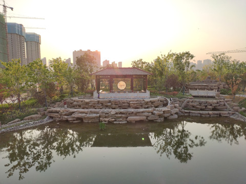中式建筑主题公园摄影