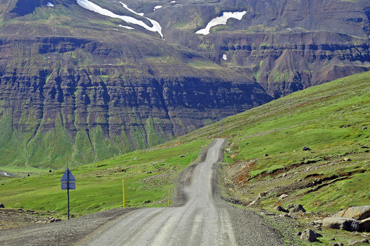 冰岛北部的公路