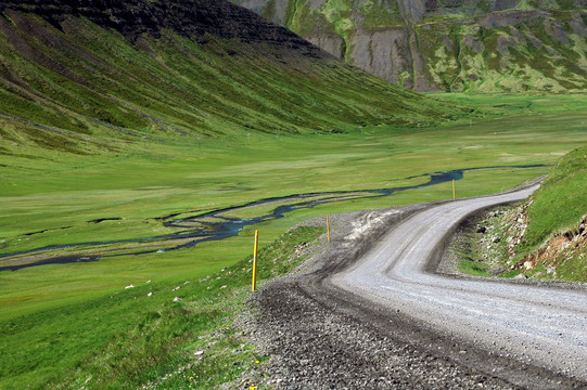 冰岛北部的公路